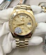 Replica Rolex Presidential Diamond Day-Date 40mm Watches Yellow Gold